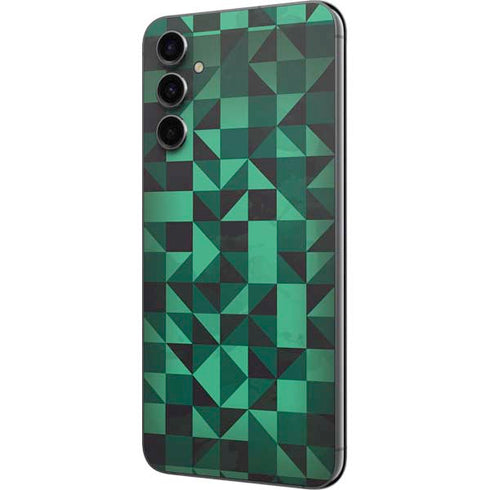 Black & Green Galaxy A14 5G Skin